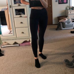 navy blue lululemon align leggings